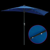 Garden Parasol 294 x 150 x 223 cm Polyester and Steel Azurblau 42003266