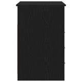Desk with Drawers Black Oak 102x50x76 cm Engineered Wood 861993