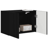 TV Wall Cabinet Black 59.5 x 31 x 40 cm Engineered Wood 892331