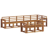 Outdoor Sofa Set 8 pcs Natural Solid Acacia Wood 3366572