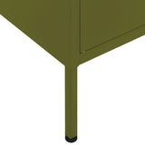 Storage Cabinet Olive Green 80x35x101.5 cm Steel 336135