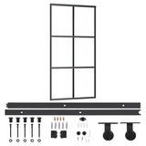 Sliding Door with Hardware Set ESG Glass&Aluminium 102x205 cm 3081949
