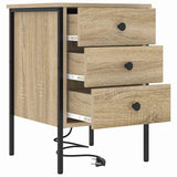 Bedside Cabinet Sonoma Oak 42 x 41 x 61 cm Engineered Wood 859482