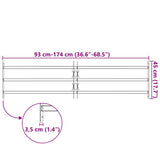 Adjustable Security Grille for Windows with 3 Crossbars 1000-1500 mm 141384