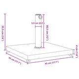 Parasol Base for 32/38/48 mm Poles 18 kg Square 368677