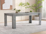 4 Seater Dining room table, MDF Wood Rectangle Modern Dining,Room Furniture Unit, Small N606P272566G