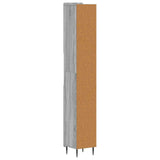 Bathroom Cabinet with Open Shelf ZWOLLE Grey Sonoma 896381