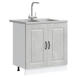 Kitchen Cabinet with Door Kalmar 2 pcs Grey 80 x 46 x 81.5 cm 3315005