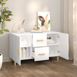 ZNTS Sideboard White 100x36x60 cm Engineered Wood 812510