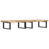 Basin Shelf Wall Mounted Steel and Solid Wood Acacia 3302817