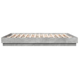 Bed Frame without Mattress Concrete Grey 200x200 cm 3209831