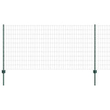 Welded Wire Fence 10 x 1 m PVC-Coated Steel Green Mesh 3335983