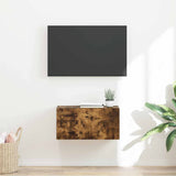 TV Wall Cabinet Smoked Oak 60 x 31 x 29.5 cm Engineered Wood 892199
