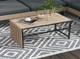 Three-Piece 'L' Garden Sofa Set - Grey T3398P320080