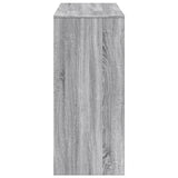 ZNTS Bar Table with Shelf Grey Sonoma 124x46x103.5 cm Engineered Wood 854396