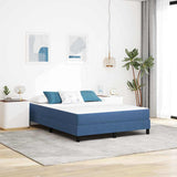 Bed Mattress with Mattress Blue 140 x 190 cm Fabric 42008289