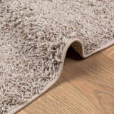 Shaggy Rug PAMPLONA High Pile Modern Beige 140x200 cm 375213