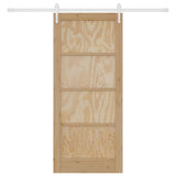 Sliding Door ORKDAL Brown 86 x 198.5 cm Solid Pine Wood 3333762