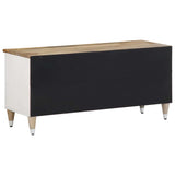 ZNTS TV Cabinet 100x33.5x46 cm Solid Wood Mango 4018680