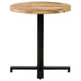 Bistro Table Round 70x75 cm Rough Mango Wood 320267