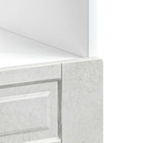 Oven Cabinet Porto Concrete Grey Engineered Wood 854001