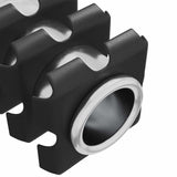 Threaded Tube Insert 1818 pcs Black and Silver Galvanised Steel 864852