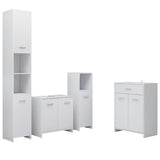 4 Piece Bathroom Furniture Set White 3071711