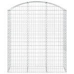 Arched Gabion Basket 150x50x160/180 cm Galvanised Iron 153458