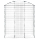 Arched Gabion Basket 150x50x160/180 cm Galvanised Iron 153458