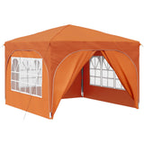 Pop-up Party Tent 290 x 290 x 245 cm Orange 42019877