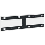 Wall-Mounted Headboard DELFT Black Engineered Wood 897156