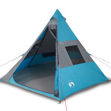 Camping Tent Tipi 7-Person Blue Waterproof 94428