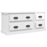 TV Cabinet High Gloss White 100x35.5x45 cm Engineered Wood 816450