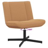 Swivel Chair Beige 63 x 75 x 76 cm Sheepskin 42015916