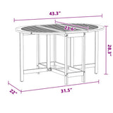 Garden Table Folding Brown 110 x 60 x 72 cm Solid Acacia Wood 4103887