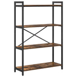 Bookshelf Smoked Oak 80 x 30 x 120 cm Engineered Wood 868421