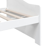 ZNTS 3-Seater Day Bed without Mattress White 90x200cm 322165