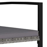 Outdoor Dining Set Grey and Black 3100414