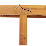 Sun Lounger Set of 2 Acacia wood Solid Acacia wood Standard 3325193