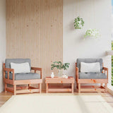 Garden Chairs with Cushions 2 pcs Solid Wood Douglas 825448