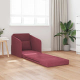 Sofa Bed Wine Red 65 x 80 x 83 cm Fabric 4106640
