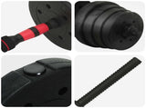2-in-1 Dumbbell Set 40kg Black and Red Cement and Iron Sand 3442915