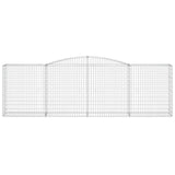 Arched Gabion Basket 400x50x120/140 cm Galvanised Iron 153536