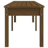 2-Seater Garden Bench Honey Brown 203.5x44x45 cm Solid Wood Pine 824021