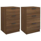 ZNTS Bedside Cabinets 2 pcs Brown Oak 40x36x65 cm 817056