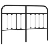 Metal Replace Headboard Black 150 cm 352612