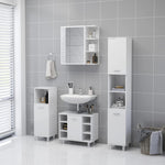 Bathroom Mirror Cabinet White 62.5x20.5x64 cm Engineered Wood 803308