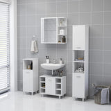 Bathroom Mirror Cabinet White 62.5x20.5x64 cm Engineered Wood 803308