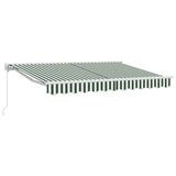 Awning Frame Green and White 250 x 200 cm 3329469