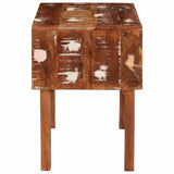 End Table with Drawer Brown 40 x 32 x 46 cm Solid Reclaim Wood 4104556
